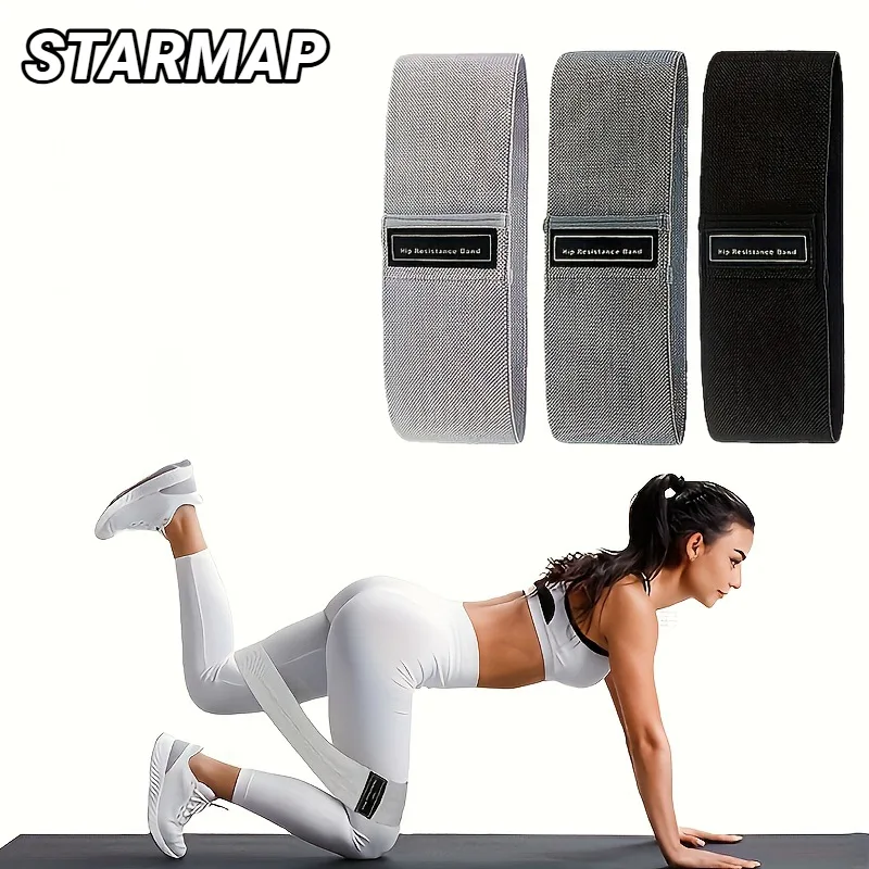 Fabric Resistance Hip Booty Bands Glute Thigh Elastic Workout Squat Circle Stretch Fitness Strips Loops Yoga G